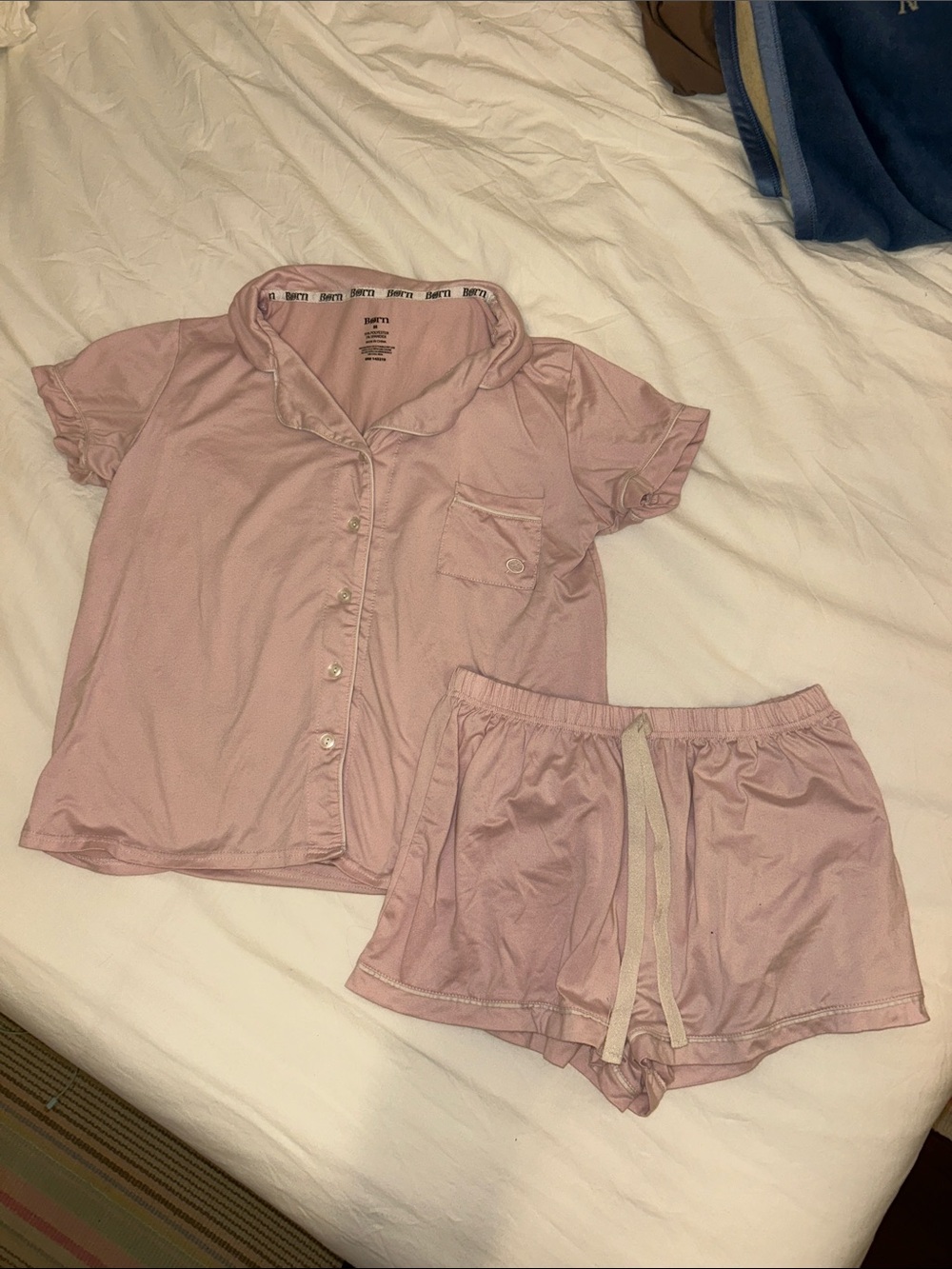 Soft Pink Born Women's Short Pajama Set